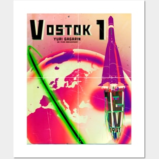 Vostok 1 60th Anniversary Globe Multicolour Posters and Art